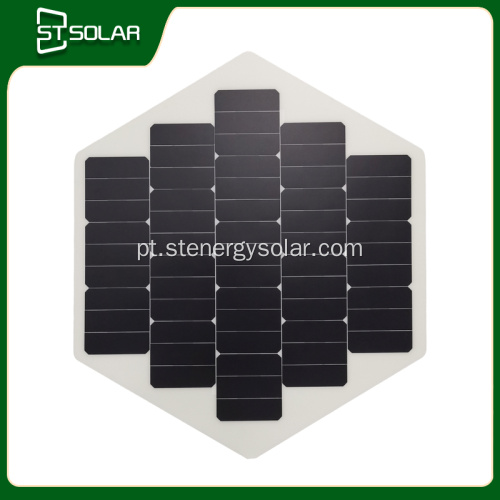 Painéis solares flexíveis de formas personalizadas